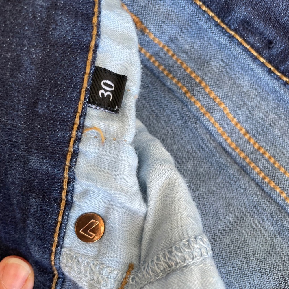 7 For All Mankind Josefina Slim Boyfriend Ankle Jeans Womens 30 Dark Wash - Picture 5 of 10